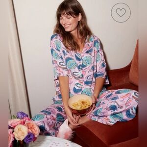 NWT Champagne & Caviar - Eco Satin Wildest Dreams Set In Blush, Size Small